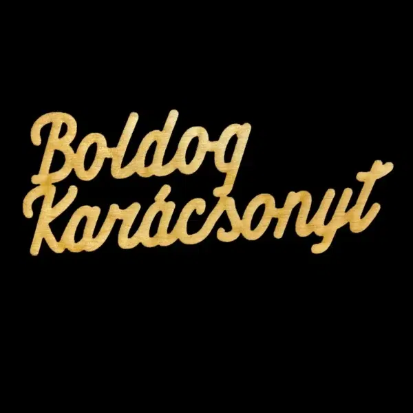 Boldog Karácsonyt felirat