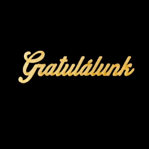 Gratulálunk felirat - 11cm