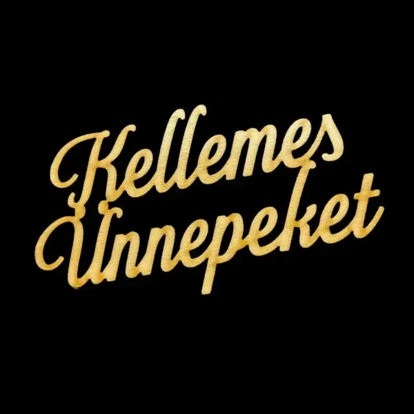 Kellemes Ünnepeket felirat