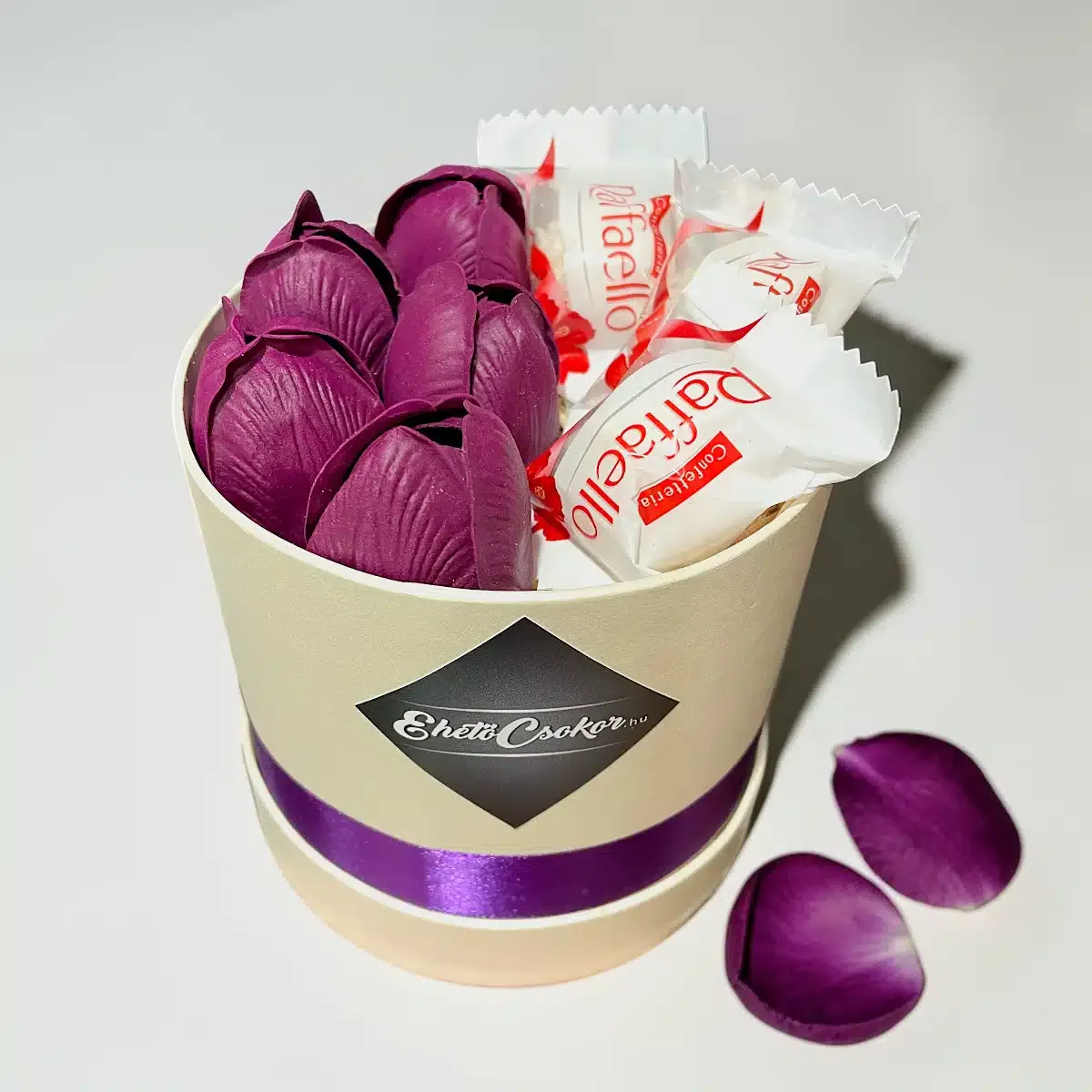 Lila tulipán box