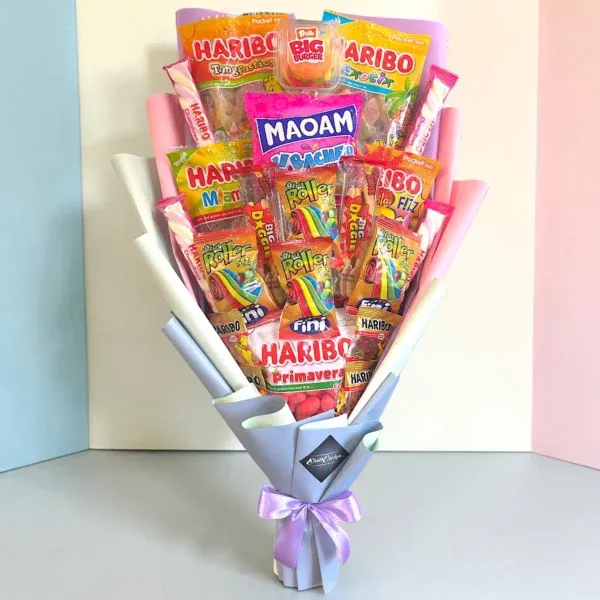 Rainbow Gummy csokor